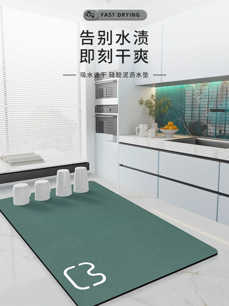 Kitchen Dish Drying Mat