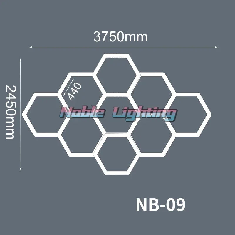 Hexagon LED Garage Light