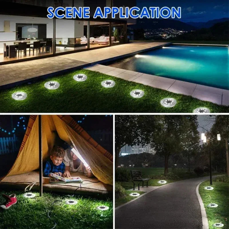 8/20 LED Solar Disk Lights