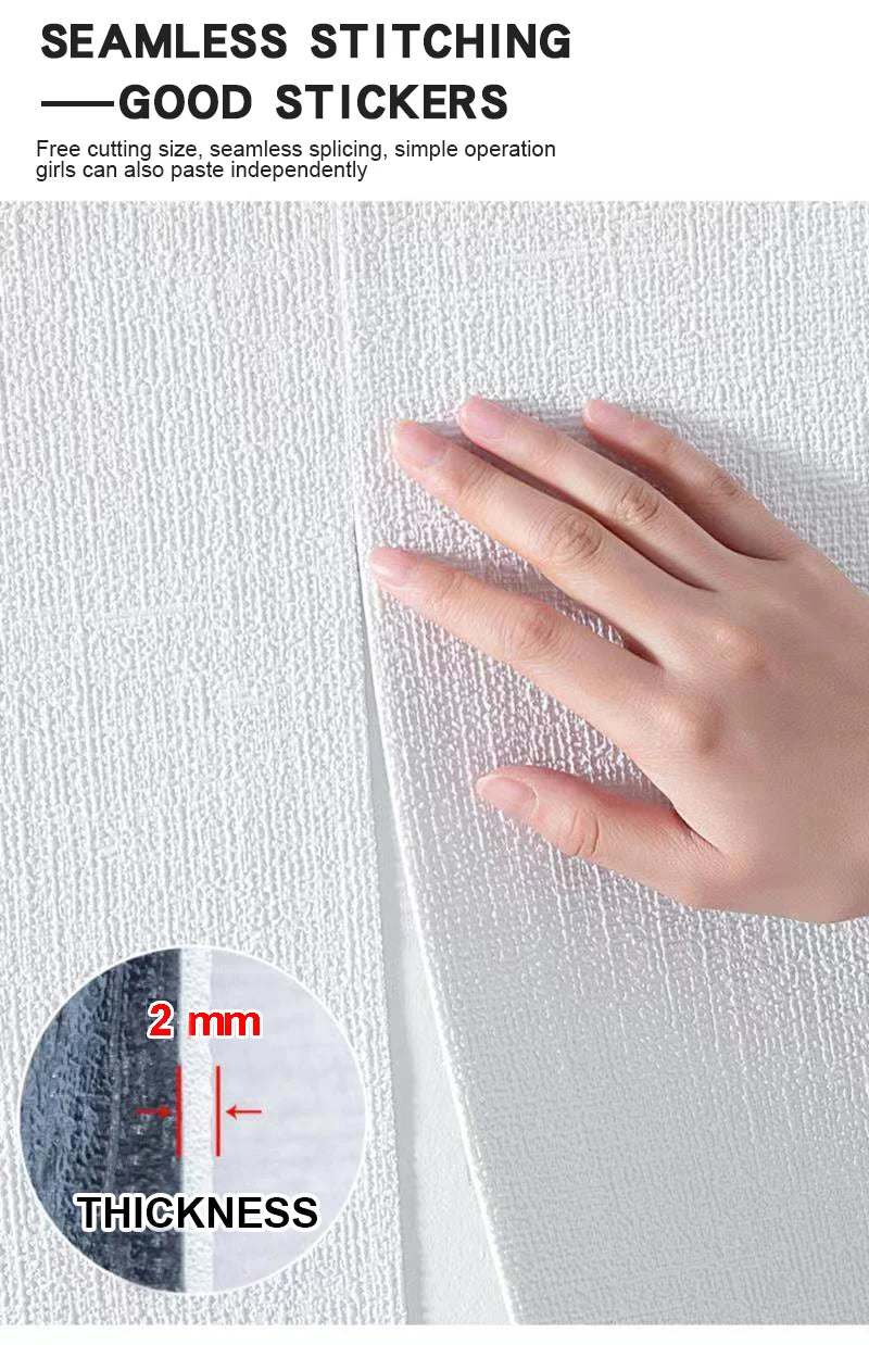 3D Wall Sticker Wallpaper – Self-Adhesive Waterproof Wall Panel
