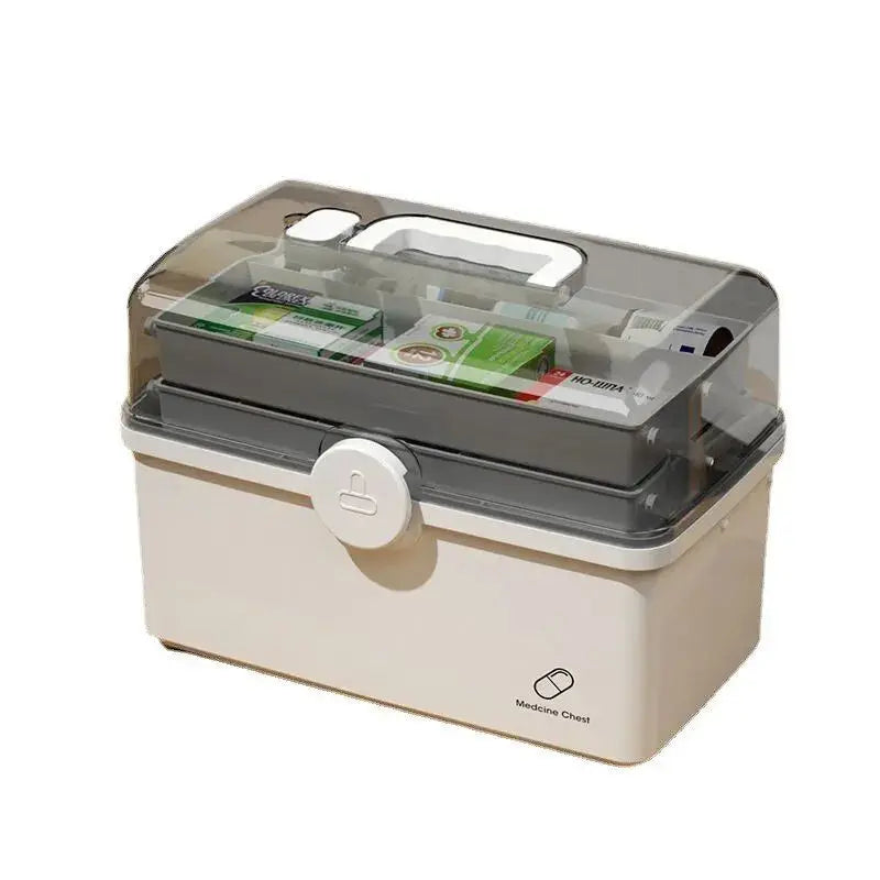 White Multi-Layer Medicine Box