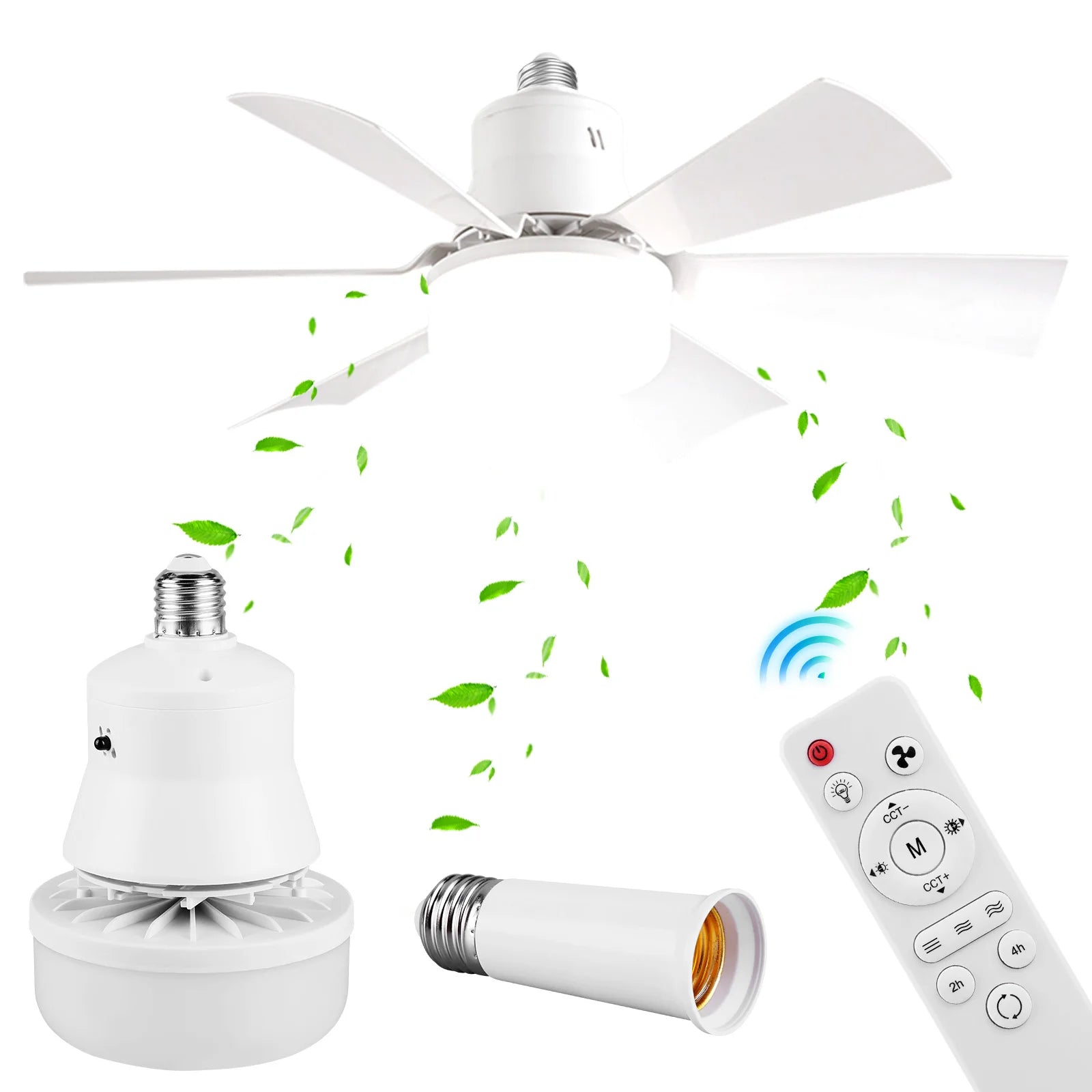 Screw-in Ceiling Fan with Light