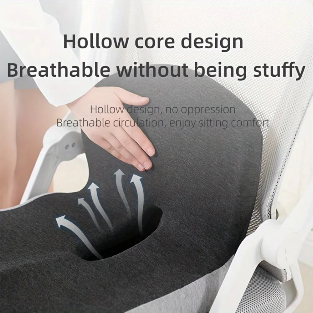 Memory Foam Backrest Cushion – Non-Slip Car Seat Support for Drivers