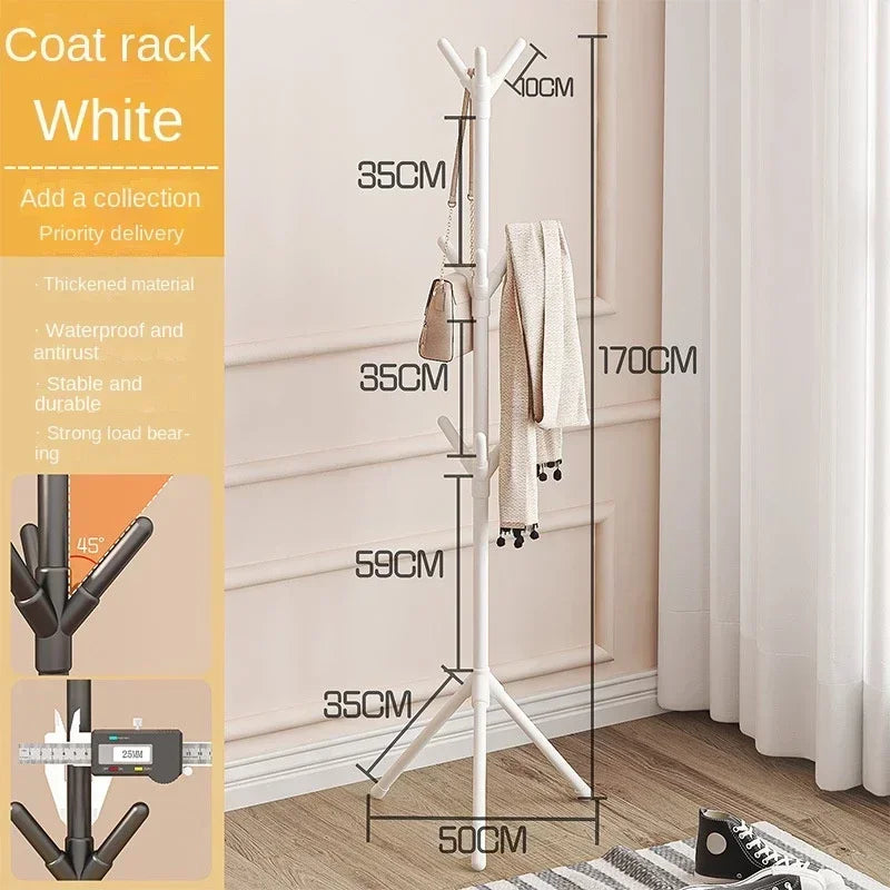 Vertical Tree-Branch Clothes & Hats Rack
