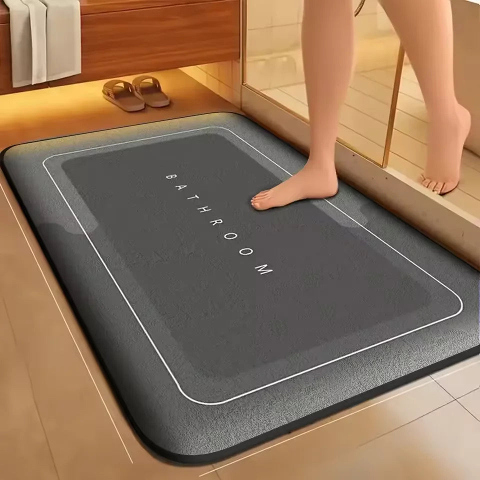 Super Absorbent Anti-Slip Bath Mat – Coral Velvet Floor & Door Mat