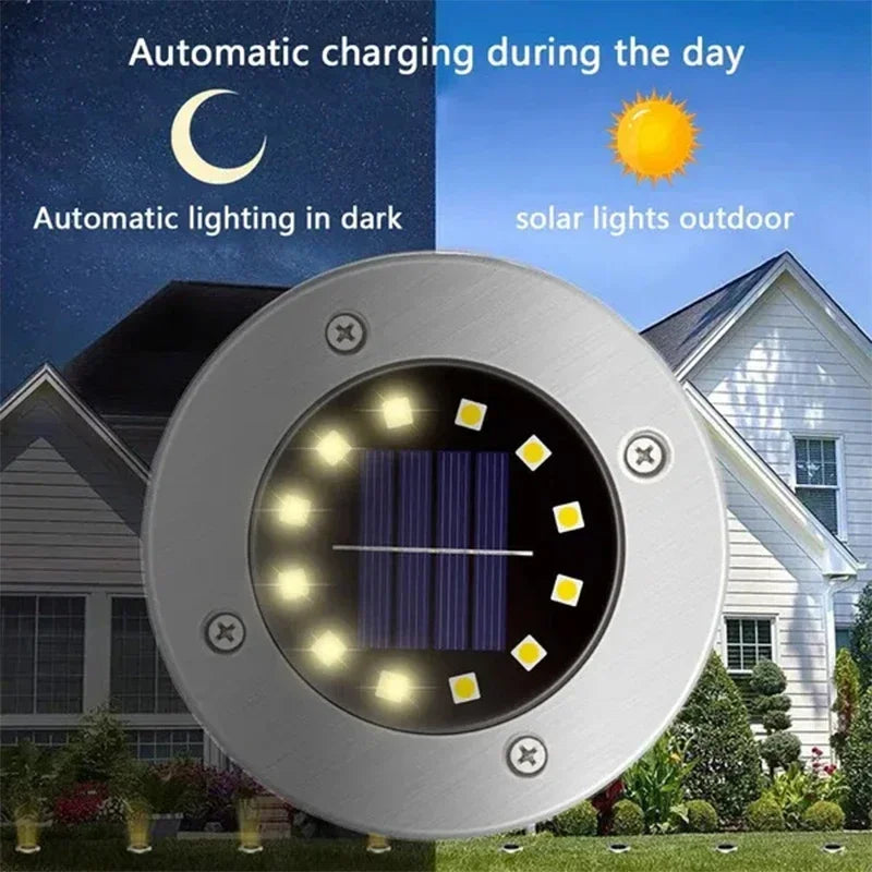 8/20 LED Solar Disk Lights