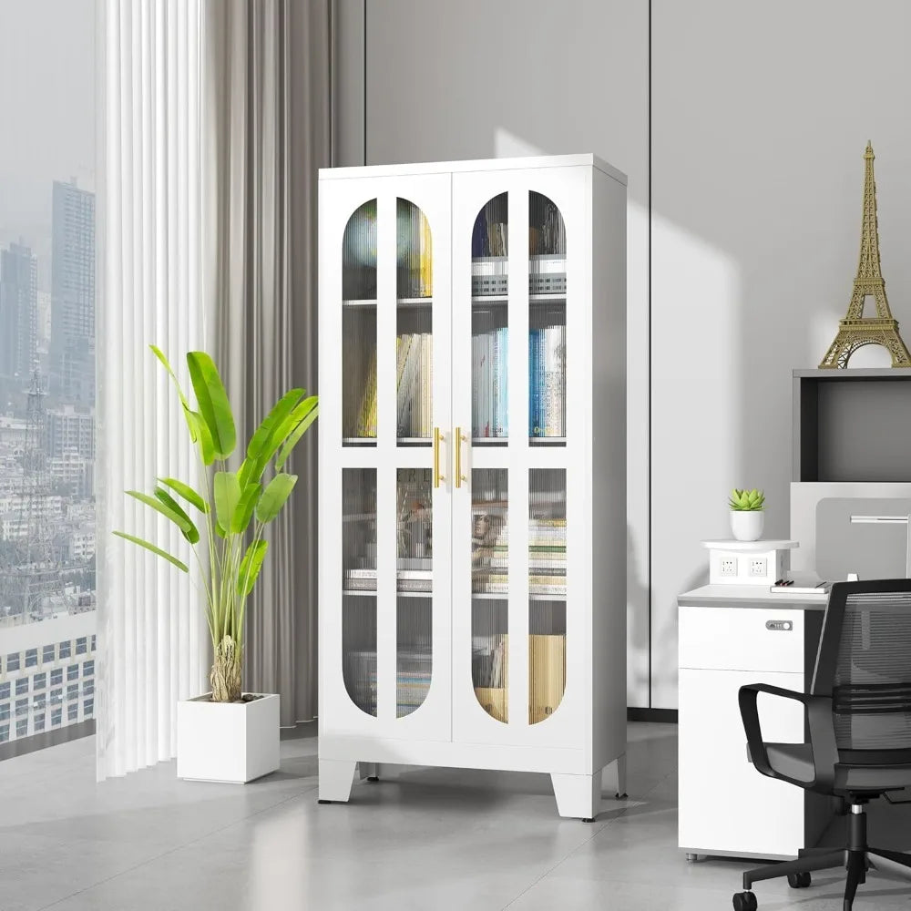 Metal Kitchen Pantry Storage Cabinet