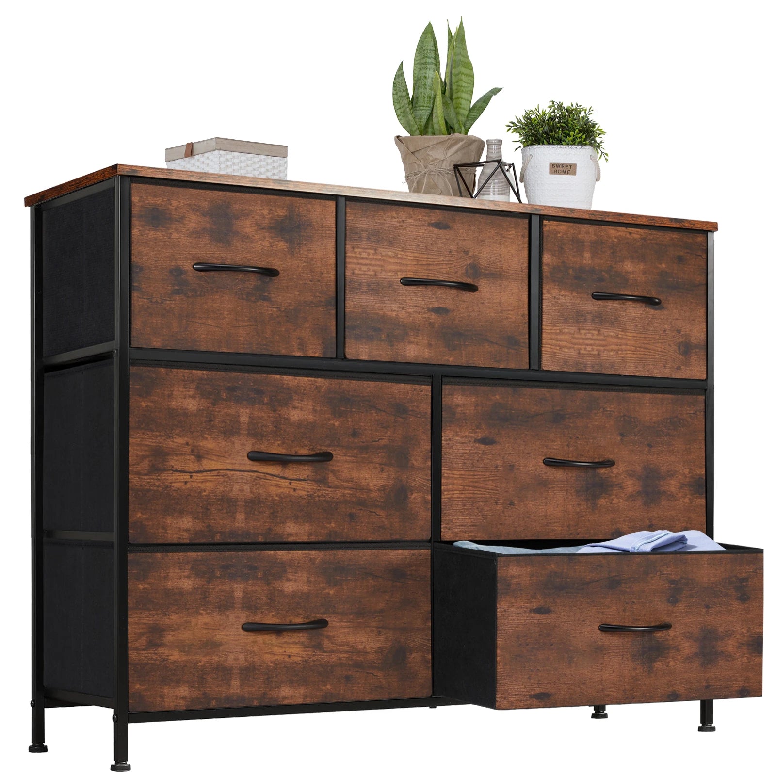 JHK 7-Drawer Fabric Bedroom Organizer