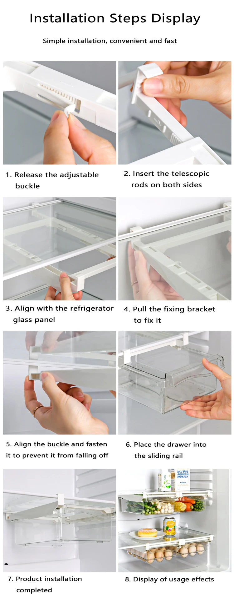Refrigerator Drawer Storage Box