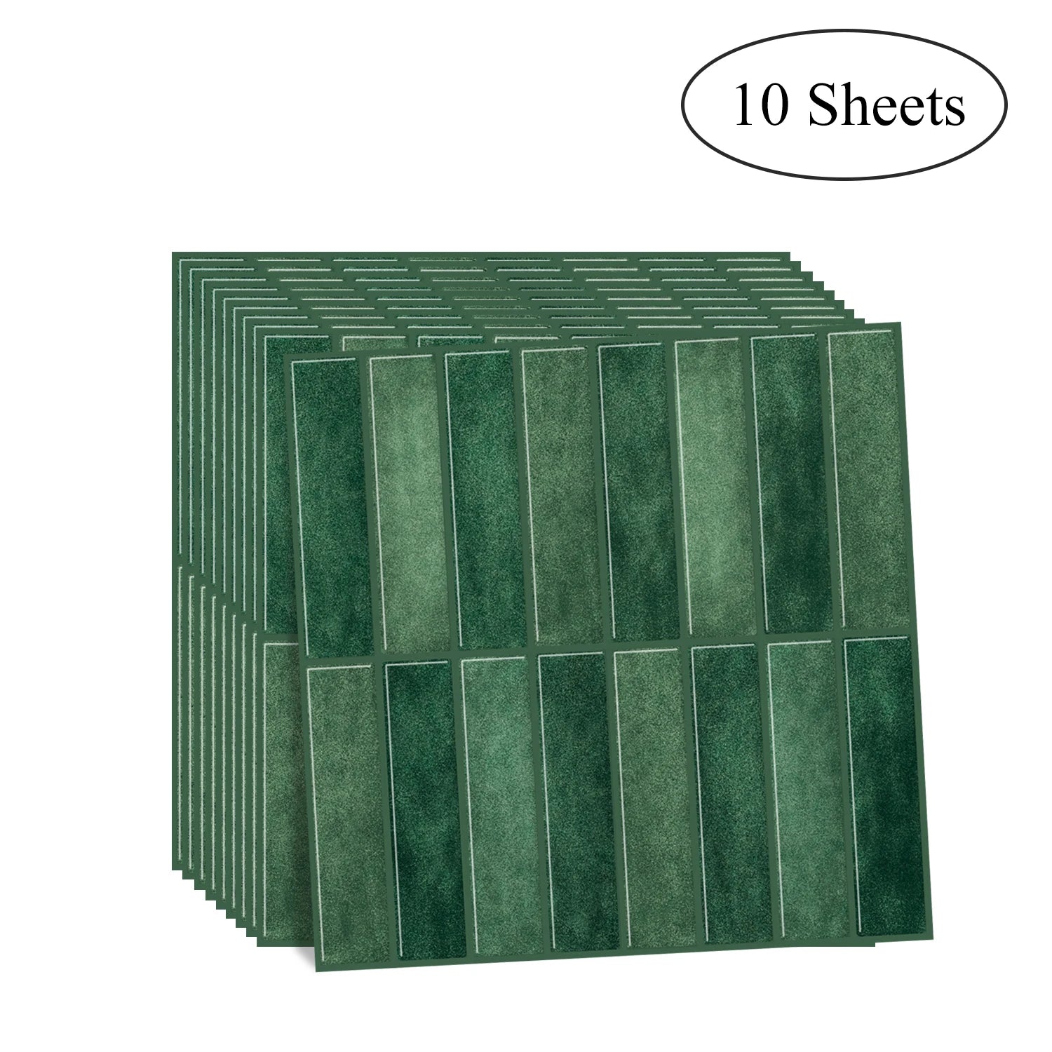 10 PCS Waterproof & Anti-Oil Peel-and-Stick Wall Tiles