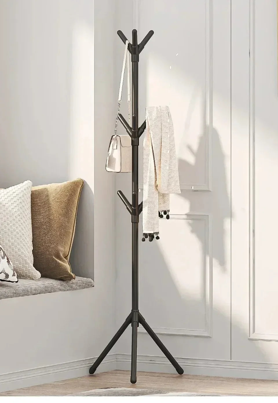 Vertical Tree-Branch Clothes & Hats Rack