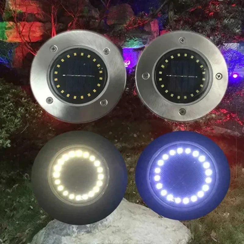 8/20 LED Solar Disk Lights