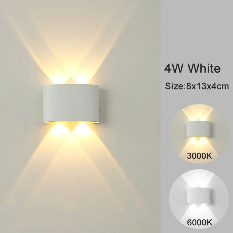 LED Wall Sconce – Modern Indoor & Outdoor Up/Down Wall Mount Light for Living Room