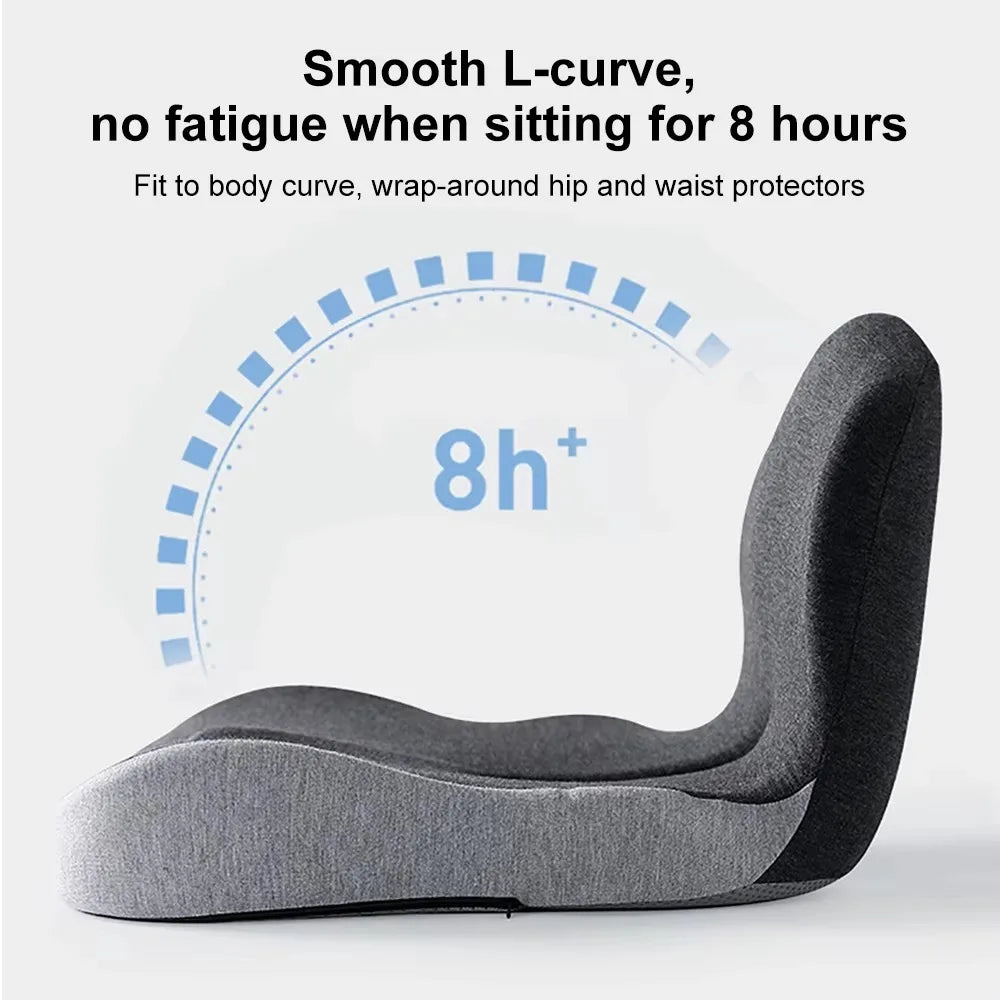 Memory Foam Backrest Cushion – Non-Slip Car Seat Support for Drivers