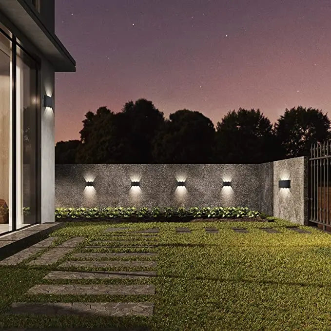 LED Wall Sconce – Modern Indoor & Outdoor Up/Down Wall Mount Light for Living Room