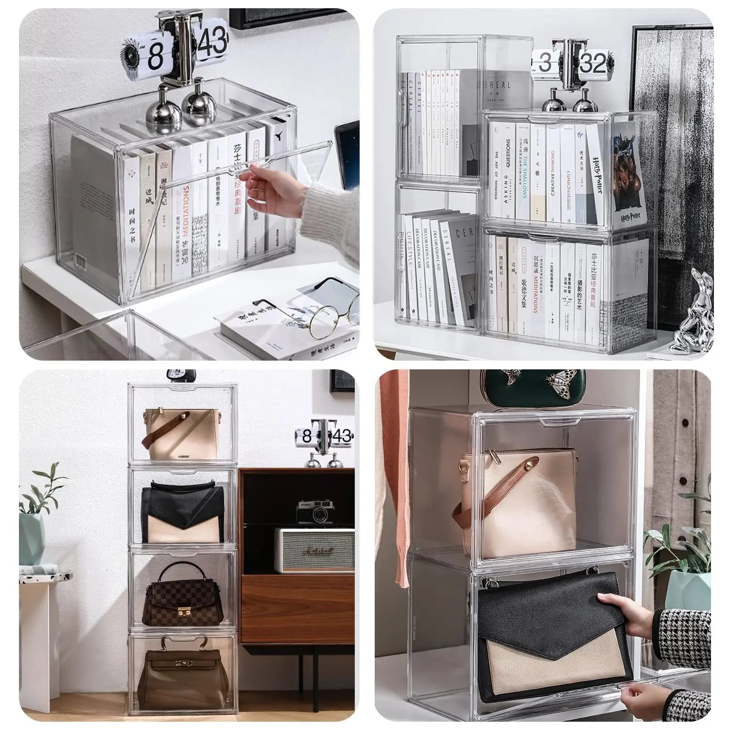 Large Acrylic Storage Box Organizer
