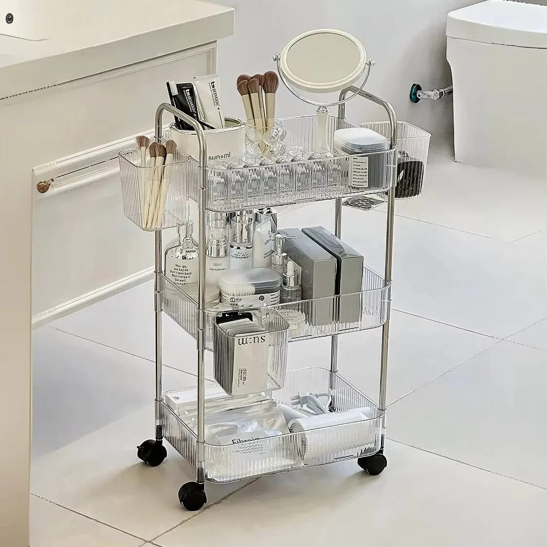 3/4 Layer Rolling Storage Trolley