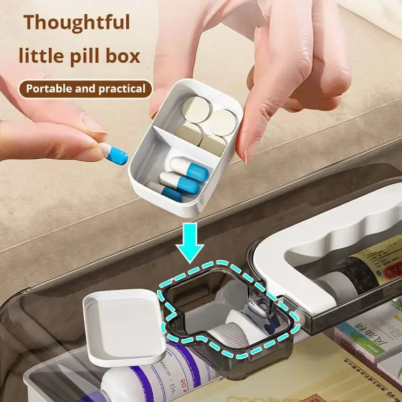 White Multi-Layer Medicine Box