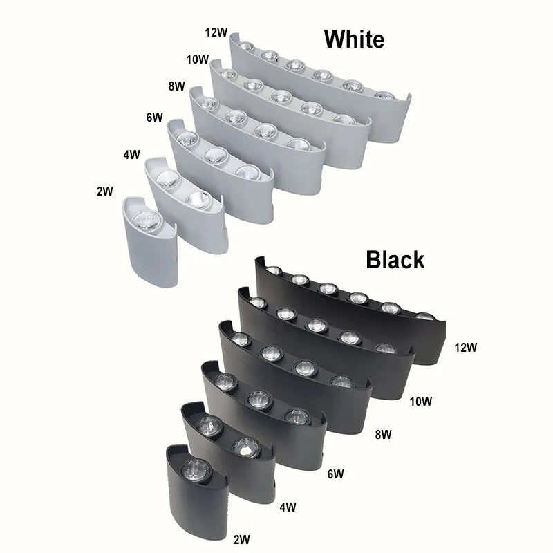LED Wall Sconce – Modern Indoor & Outdoor Up/Down Wall Mount Light for Living Room