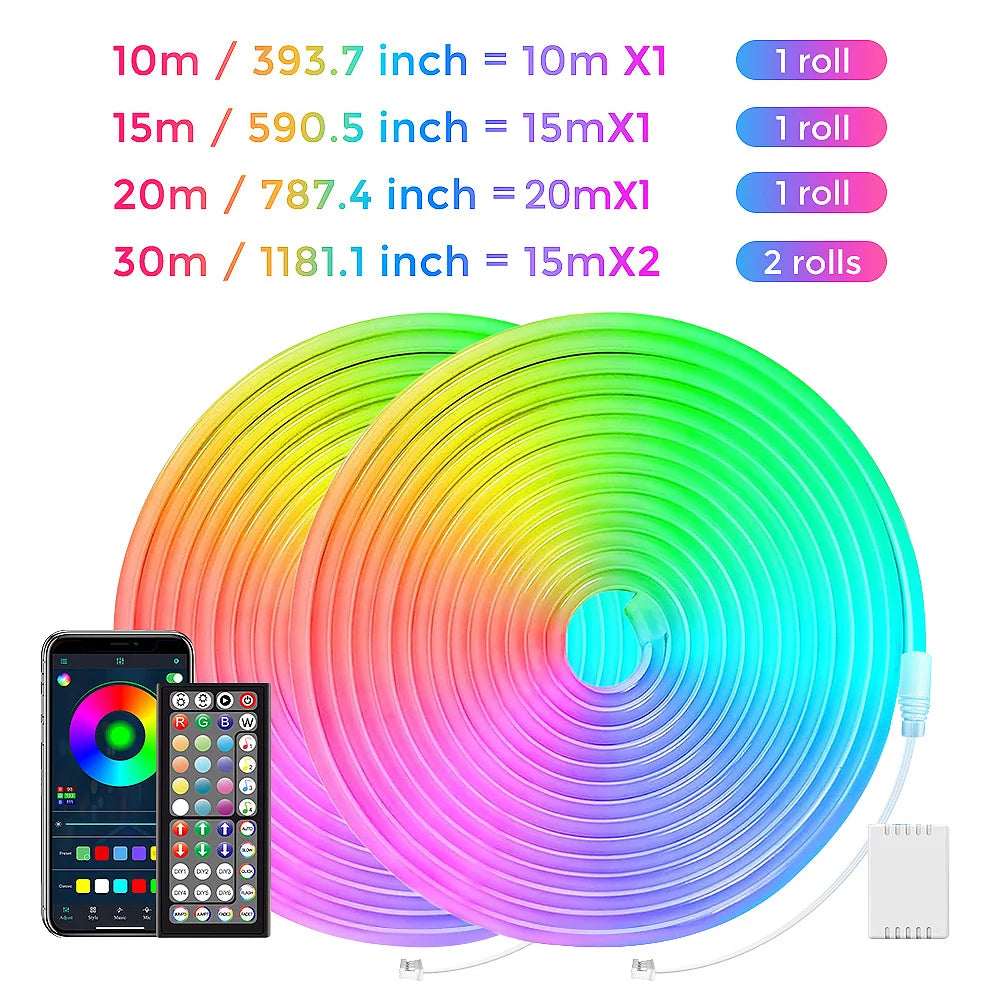 EU Plug LED Neon Strip Light