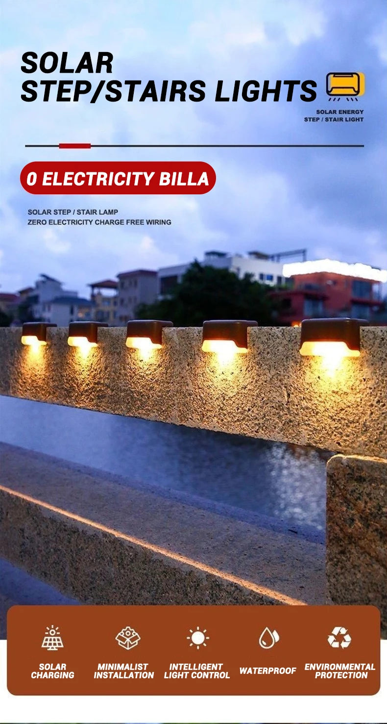 Waterproof Outdoor Garden, Deck & Patio Stairs Lamp