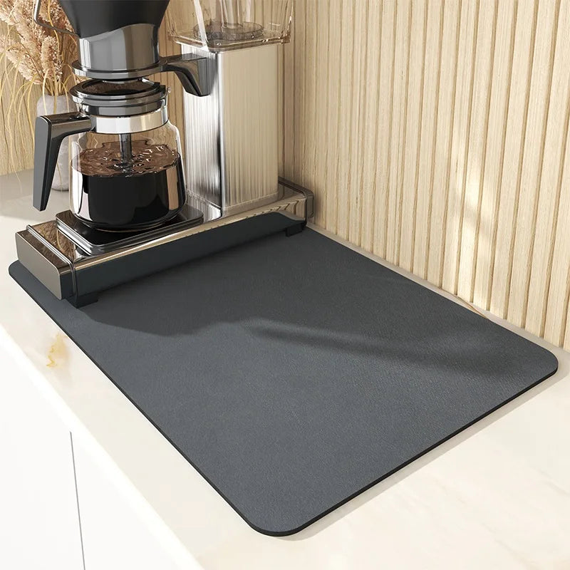 Large Super Absorbent Kitchen Mat – Quick Dry Dish & Faucet Draining Pad