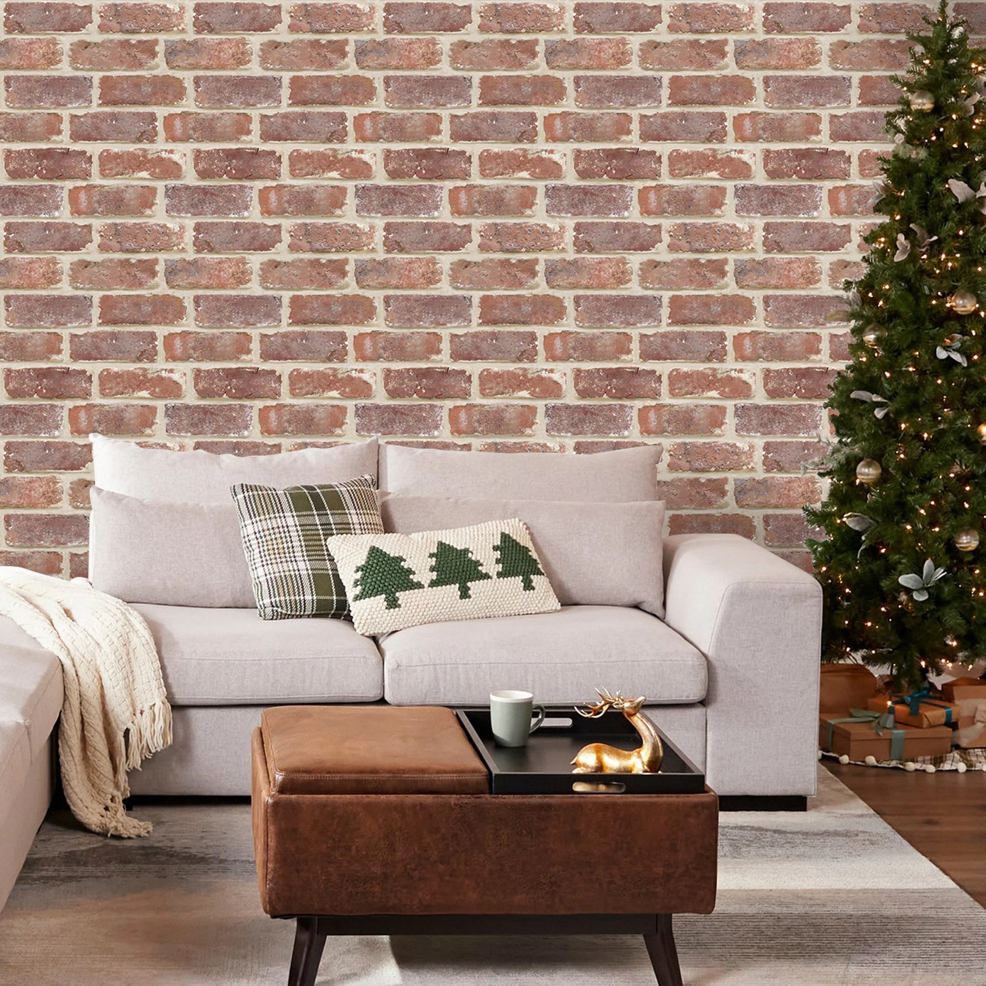 3D PVC Faux Brick Wall Sticker