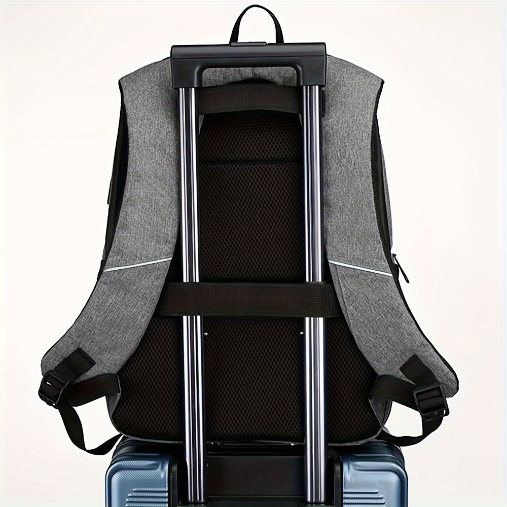 Men’s Anti-Theft Laptop Backpack – Large Capacity Travel & Business Bag
