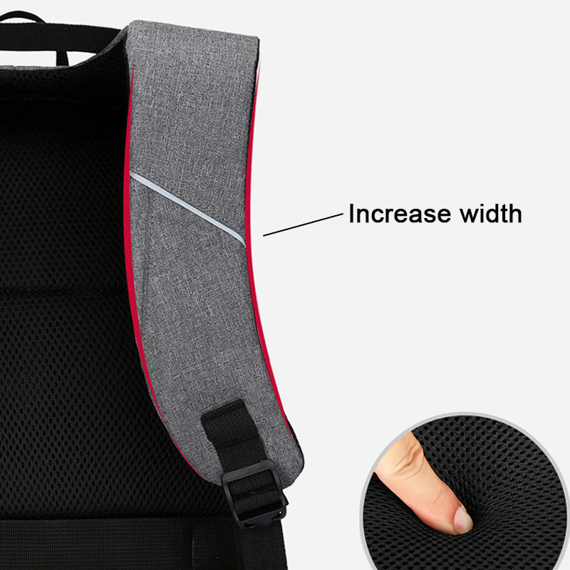 Men’s Anti-Theft Laptop Backpack – Large Capacity Travel & Business Bag